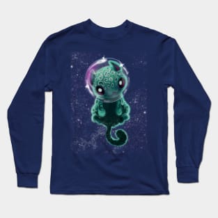 Spotted Space Kitten Long Sleeve T-Shirt